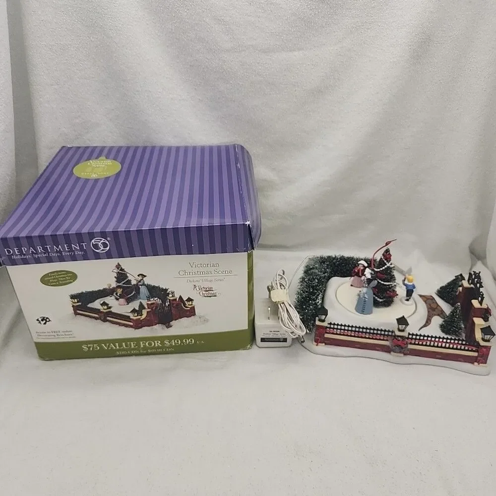 House Department 56 Dicken’s Victorian Christmas Scene #58588 Village With Box